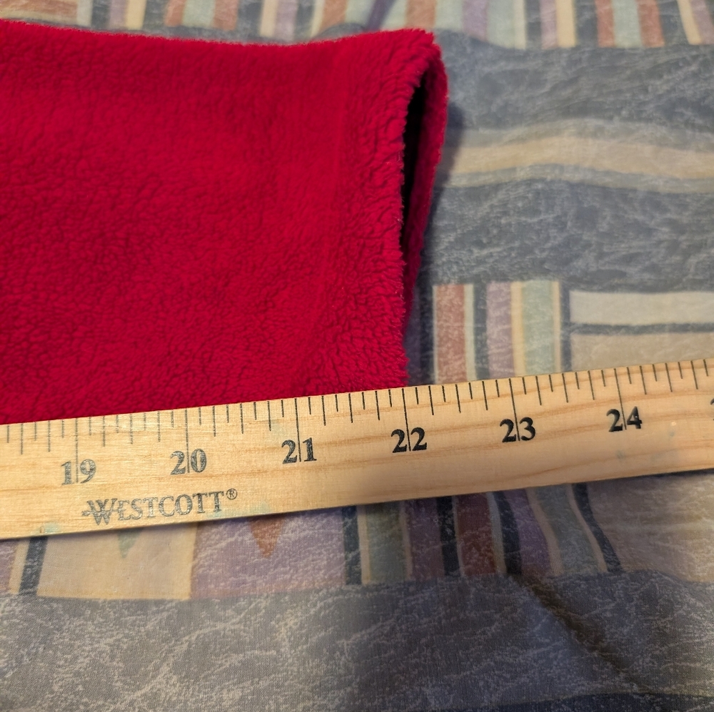 Helly Hansen Women’s XL Red 1/4 Zip Fleece Pullover Jacket Long Sleeve - Picture 7 of 10